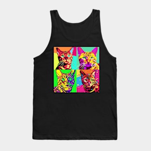 Toyger Pop Art - Cat Lover Gift Tank Top